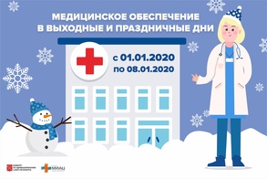 

Дежурные поликлиники и травмпункты во время новогодних каникул image
